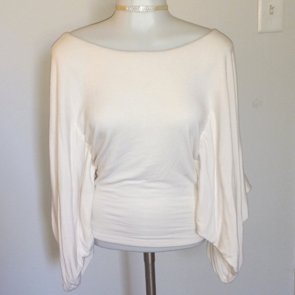 Sky backless blouse xs
